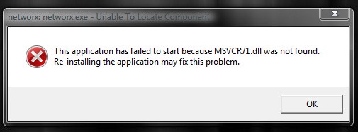 msvcr71 dll file missing windows 10